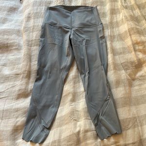 Lululemon Gray Aligned Scalloped leggings